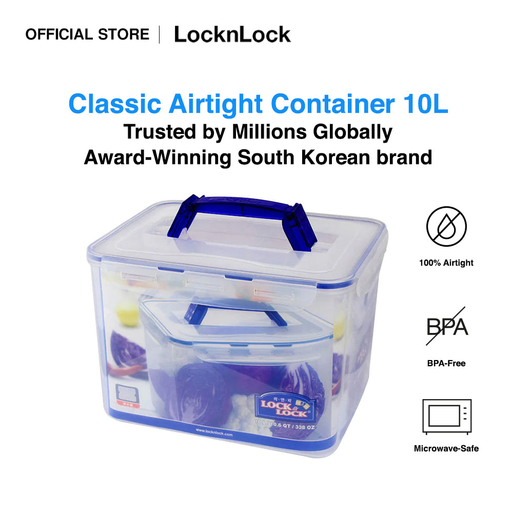 Online-Shop - Buy Rectangular Container container with  handle 10,0l (HPL886)