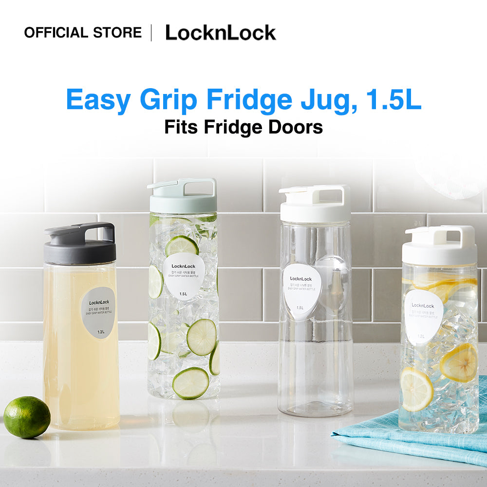 Buy Plastic 1.5 Litre Fridge Door Jug with Airtight Lid and Flip Top Spout