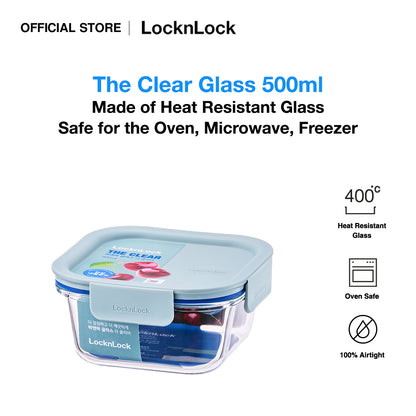 The Clear Glass 500ml (Square)