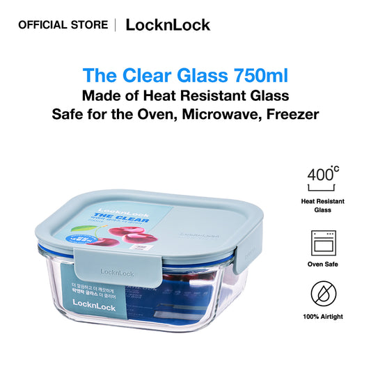 The Clear Glass 750ml (Square)