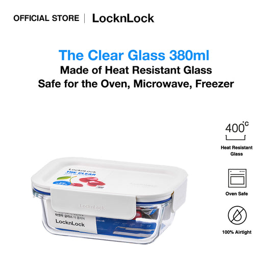 The Clear Glass 380ml (Rectangle)