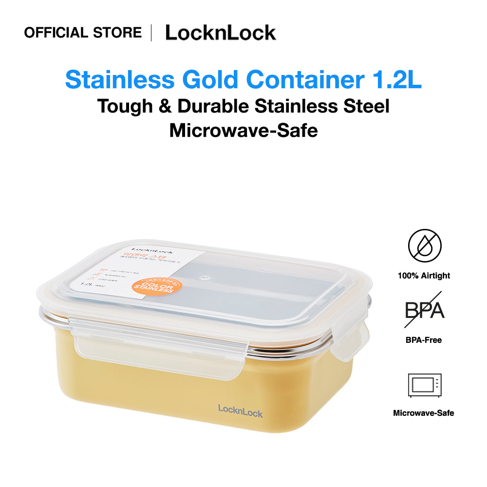 Stainless Gold Container 1.2L