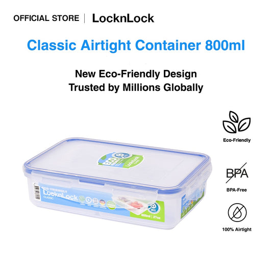 LocknLock Eco-Friendly Classic Airtight Rectangular Food Container 800ML HPL816
